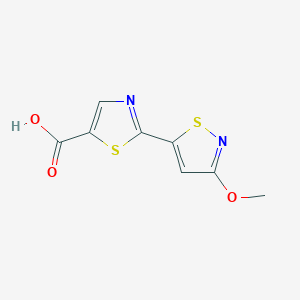 2-(3-Methoxy-1,2-thiazol-5-yl)-1,3-thiazole-5-carboxylic acid