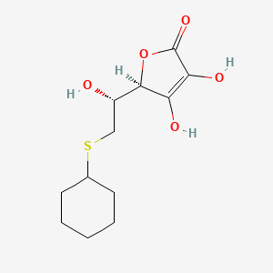 (5R)-5-[(1R)-2-(Cyclohexylsulfanyl)-1-hydroxyethyl]-3,4-dihydroxy-2,5-dihydrofuran-2-one