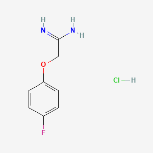 molecular formula C8H10ClFN2O B1324909 2-(4-Fluorophenoxy)acetimidamide hydrochloride CAS No. 318951-78-9