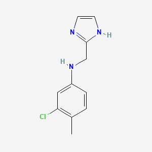 3-chloro-N-(1H-imidazol-2-ylmethyl)-4-methylaniline