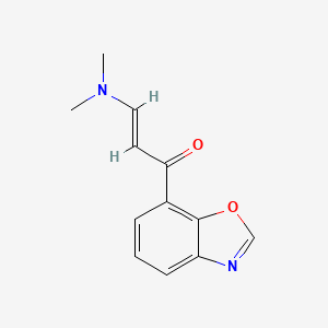 molecular formula C12H12N2O2 B1324914 (2E)-1-(1,3-苯并恶唑-7-基)-3-(二甲氨基)丙-2-烯-1-酮 CAS No. 952182-96-6