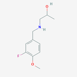 1-{[(3-Fluoro-4-methoxyphenyl)methyl]amino}propan-2-ol