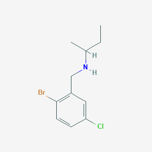 [(2-Bromo-5-chlorophenyl)methyl](butan-2-yl)amine