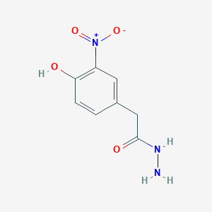 molecular formula C8H9N3O4 B1324920 2-(4-Hydroxy-3-nitrophenyl)acetohydrazide CAS No. 952183-03-8