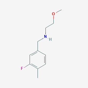 [(3-Fluoro-4-methylphenyl)methyl](2-methoxyethyl)amine