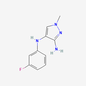 N4-(3-Fluorophenyl)-1-methyl-1H-pyrazole-3,4-diamine