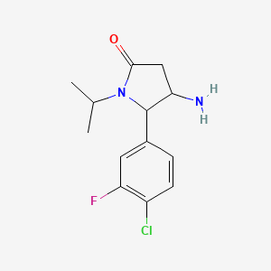 4-Amino-5-(4-chloro-3-fluorophenyl)-1-(propan-2-yl)pyrrolidin-2-one