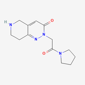 2-[2-Oxo-2-(pyrrolidin-1-yl)ethyl]-2H,3H,5H,6H,7H,8H-pyrido[4,3-c]pyridazin-3-one