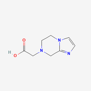 2-{5H,6H,7H,8H-imidazo[1,2-a]pyrazin-7-yl}acetic acid