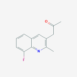 1-(8-Fluoro-2-methylquinolin-3-yl)propan-2-one