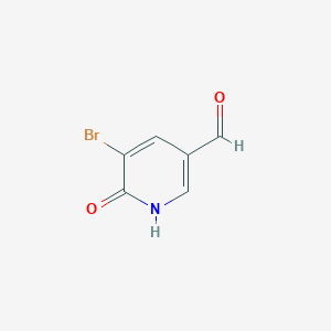molecular formula C6H4BrNO2 B1324939 5-Bromo-6-oxo-1,6-dihydro-3-pyridinecarbaldehyde CAS No. 952183-35-6