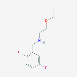 molecular formula C11H15F2NO B13249397 [(2,5-Difluorophenyl)methyl](2-ethoxyethyl)amine 