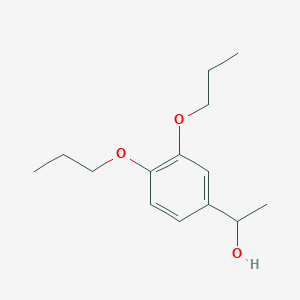 molecular formula C14H22O3 B13249402 1-(3,4-Dipropoxyphenyl)ethan-1-ol 