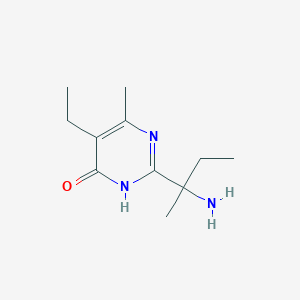 2-(2-Aminobutan-2-yl)-5-ethyl-6-methyl-1,4-dihydropyrimidin-4-one