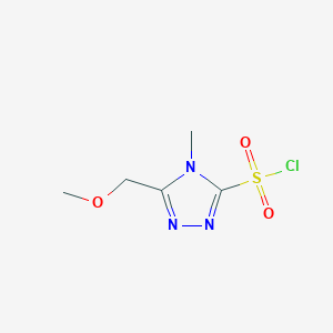 5-(methoxymethyl)-4-methyl-4H-1,2,4-triazole-3-sulfonyl chloride