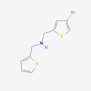 molecular formula C10H10BrNS2 B13249417 [(4-Bromothiophen-2-yl)methyl](thiophen-2-ylmethyl)amine 