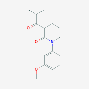 1-(3-Methoxyphenyl)-3-(2-methylpropanoyl)piperidin-2-one