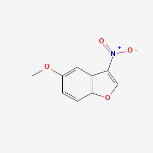 molecular formula C9H7NO4 B13249423 5-Methoxy-3-nitro-1-benzofuran 