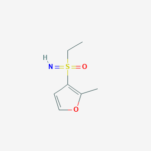 Ethyl(imino)(2-methylfuran-3-yl)-lambda6-sulfanone