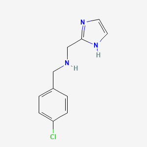 [(4-Chlorophenyl)methyl](1H-imidazol-2-ylmethyl)amine