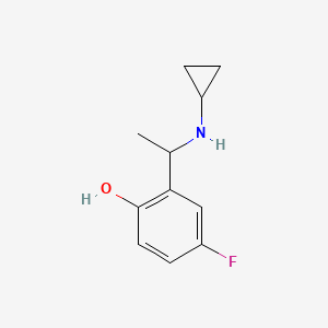 2-[1-(Cyclopropylamino)ethyl]-4-fluorophenol