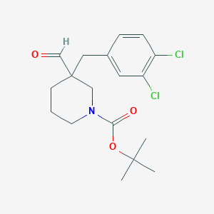 tert-Butyl 3-(3,4-dichlorobenzyl)-3-formyltetrahydro-1(2H)-pyridinecarboxylate