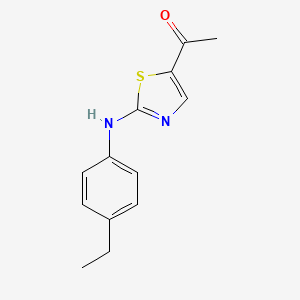 1-[2-(4-Ethylanilino)-1,3-thiazol-5-yl]-1-ethanone