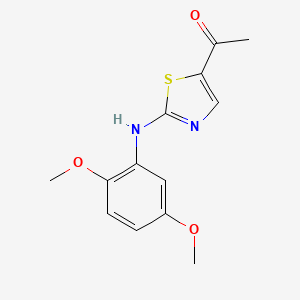 1-[2-(2,5-Dimethoxyanilino)-1,3-thiazol-5-yl]-1-ethanone
