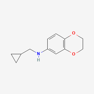 N-(cyclopropylmethyl)-2,3-dihydro-1,4-benzodioxin-6-amine