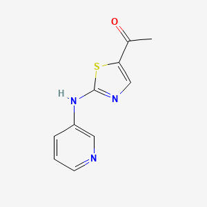 molecular formula C10H9N3OS B1324953 1-[2-(3-吡啶基氨基)-1,3-噻唑-5-基]-1-乙酮 CAS No. 952183-61-8