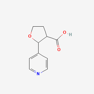 2-(Pyridin-4-yl)oxolane-3-carboxylic acid