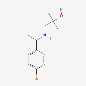 1-{[1-(4-Bromophenyl)ethyl]amino}-2-methylpropan-2-ol