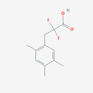 2,2-Difluoro-3-(2,4,5-trimethylphenyl)propanoic acid