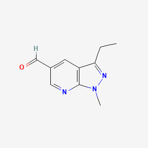 3-Ethyl-1-methyl-1H-pyrazolo[3,4-b]pyridine-5-carbaldehyde