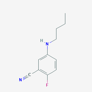 molecular formula C11H13FN2 B13249582 5-(Butylamino)-2-fluorobenzonitrile 