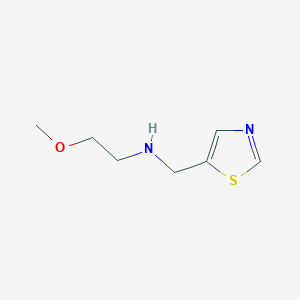 molecular formula C7H12N2OS B13249635 (2-Methoxyethyl)(1,3-thiazol-5-ylmethyl)amine 