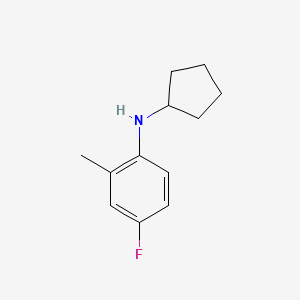 N-cyclopentyl-4-fluoro-2-methylaniline