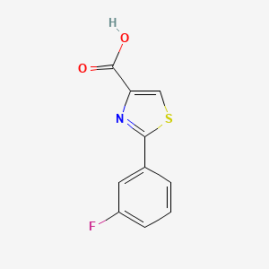molecular formula C10H6FNO2S B1324967 2-(3-氟苯基)-1,3-噻唑-4-羧酸 CAS No. 886369-06-8