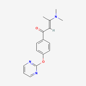 molecular formula C16H17N3O2 B1324973 3-(二甲氨基)-1-[4-(嘧啶-2-氧基)苯基]丁-2-烯-1-酮 CAS No. 952182-85-3