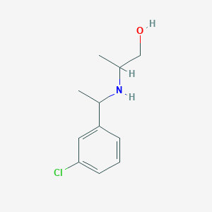 2-{[1-(3-Chlorophenyl)ethyl]amino}propan-1-ol