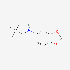 molecular formula C12H17NO2 B13249742 n-Neopentylbenzo[d][1,3]dioxol-5-amine 