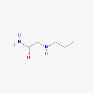 molecular formula C5H12N2O B13249756 2-(Propylamino)acetamide 