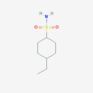 molecular formula C8H17NO2S B13249777 4-Ethylcyclohexane-1-sulfonamide 