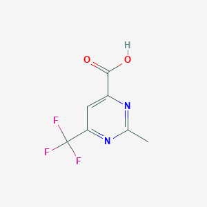 molecular formula C7H5F3N2O2 B13249785 2-Methyl-6-(trifluoromethyl)pyrimidine-4-carboxylic acid CAS No. 933751-97-4