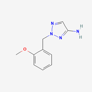 molecular formula C10H12N4O B13249816 2-[(2-Methoxyphenyl)methyl]-2H-1,2,3-triazol-4-amine 