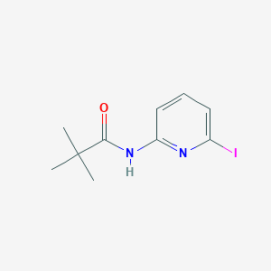 molecular formula C10H13IN2O B1324987 N-(6-碘吡啶-2-基)-2,2-二甲基丙酰胺 CAS No. 851102-44-8