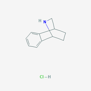 9-Azatricyclo[6.2.2.0,2,7]dodeca-2,4,6-triene hydrochloride