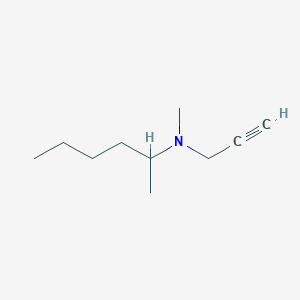 molecular formula C10H19N B132499 N-2-Hexyl-N-methylpropargylamine CAS No. 143347-04-0
