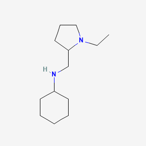 N-[(1-ethylpyrrolidin-2-yl)methyl]cyclohexanamine