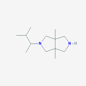 molecular formula C13H26N2 B13249908 3A,6a-dimethyl-2-(3-methylbutan-2-yl)-octahydropyrrolo[3,4-c]pyrrole 